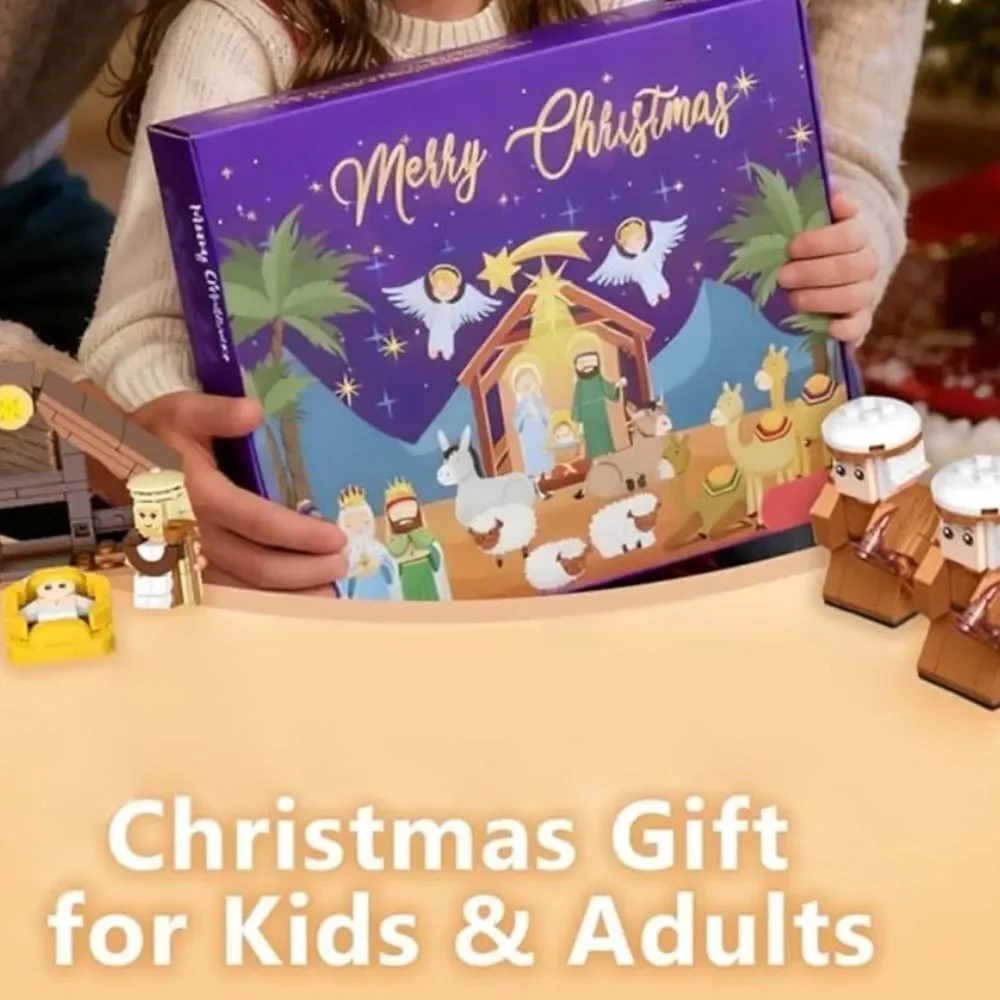 Nativity Building Blocks Advent Calendar, 24 Days of Nativity. New in Box!